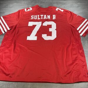 Nike San Francisco 49ers Jersey 3XL Red White Blank Plain On Field DriFit